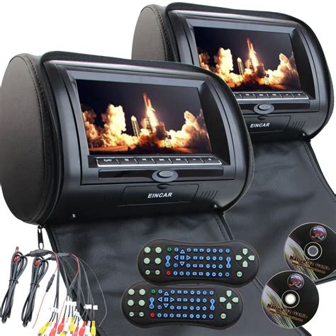 The built-in rechargeable battery allows you to watch your favourite content from anywhere. . Dual screen car dvd player